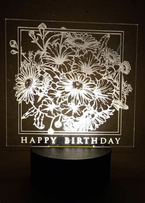 Get 3D LED Happy Birthday Flowers Lamp at ₹ 999 | LBB Shop