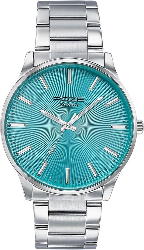 JOKER & WITCH Men White Dial & Brown Leather Straps Analogue Watch ...