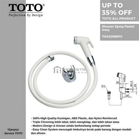 Promo Jet Shower TOTO THX20NBPIV / Toilet Shower TOTO THX20NBPIV (Ivory ...