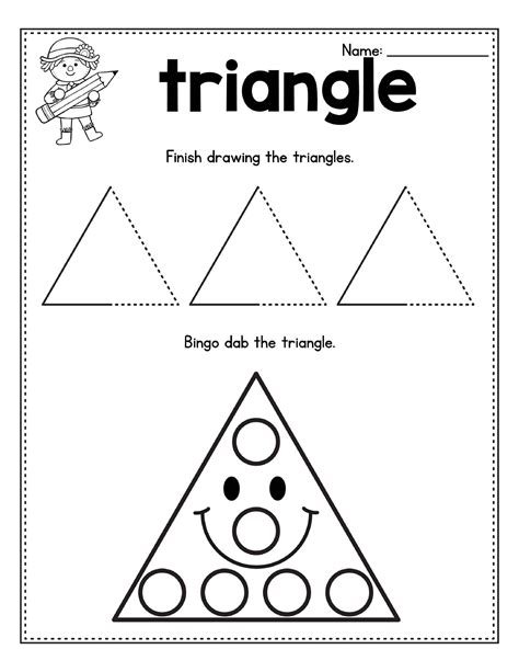 Triangle online activity for preschool - Worksheets Library