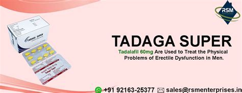 Tadaga Super: Safe Alternative To Treat ED - Manufacturers & Exporter ...