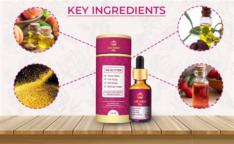 Pavitra+ 24K Gold Oil with Pure 24K Gold and Rosehip Seed Oil for ...