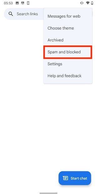 Cómo ver la lista negra de números bloqueados en Android
