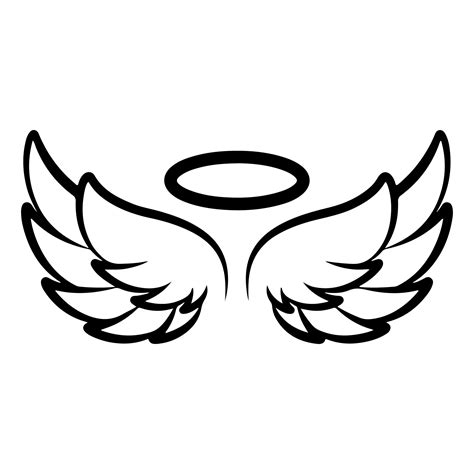 Angel Wings SVG Angel Wing Vector Angel Svg Halo Svg Angel - Etsy Canada