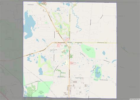 Map of Aurora city, Ohio - Thong Thai Real