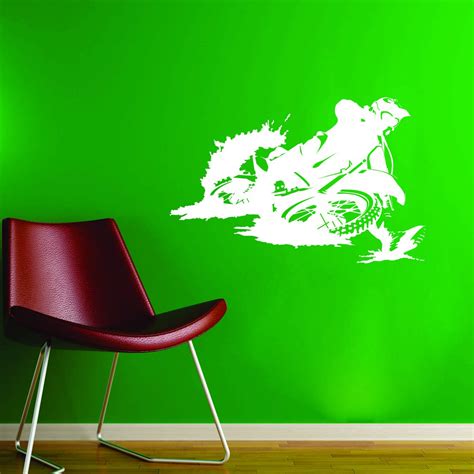 Buy Decor Villa Bike Rider Wall Sticker & Decal (PVC Vinyl,Size -76 cm ...