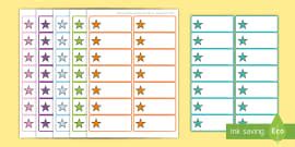 Editable Printable Star Templates - Parents (teacher made)