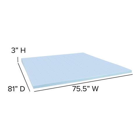 Flash Furniture Capri Comfortable Sleep 15-in King Memory Foam Mattress ...