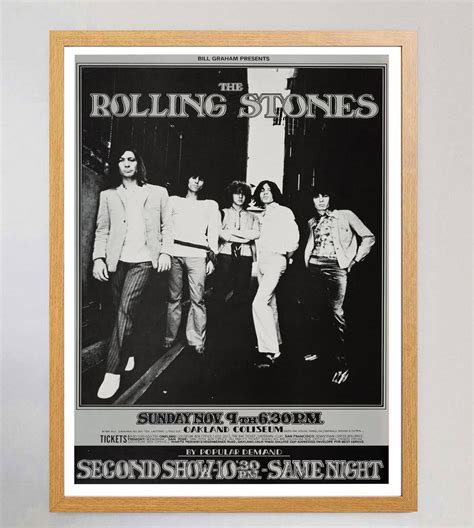 1969 Rolling Stones - Oakland Coliseum Original Vintage Poster at ...