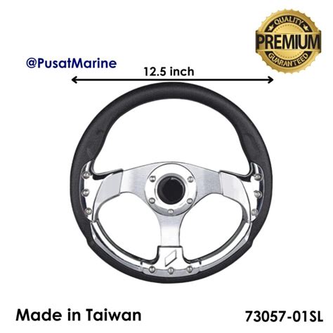 Setir Aluminium Steering Wheel Silver Dia.12,5inch / 31,25CM 73057-01SL ...