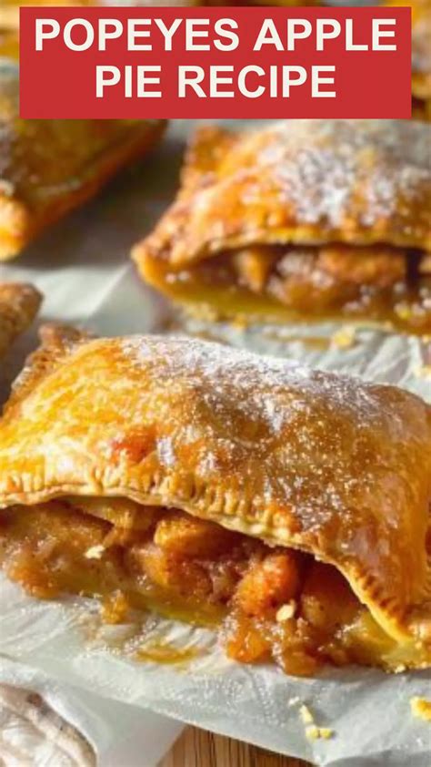 Popeyes apple pie recipe