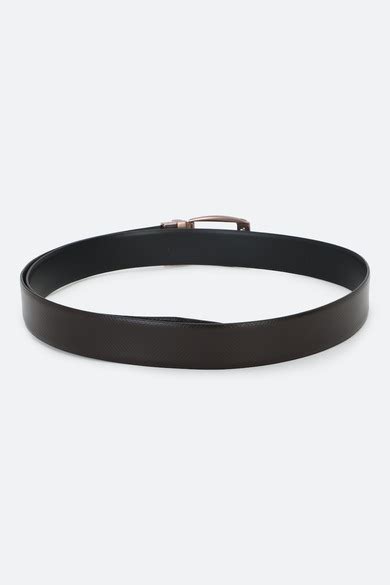 Buy Men Black Solid Casual Belt Online - 867214 | Van Heusen