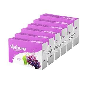 Buy Veripure Fruity Soap 100 g Pack of 6 (Grape Bliss) Online at Low ...