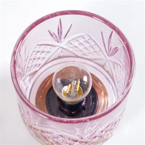 Purple Soda Lime Glass Desk Lamp With Edison Bulb Online - Premium Lamp ...