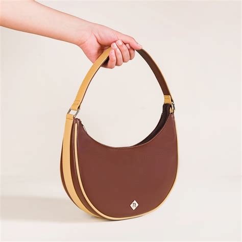 Coffee Brown Moon Handbag For Women Online - Premium Shoulder Bag ...