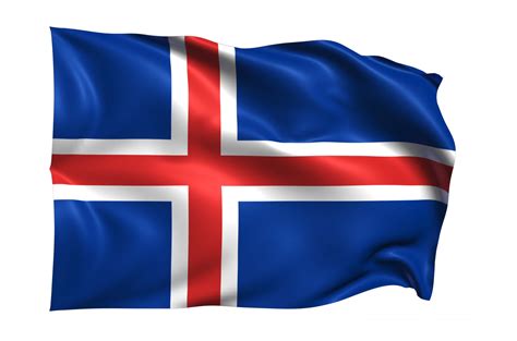 Iceland Waving flag Realistic Transparent Background 15309618 PNG
