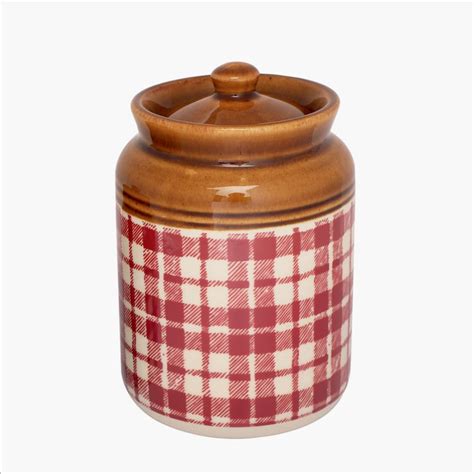 Buy EK DO DHAI Sante 4Pcs Ceramic Checked Jars and Shakers from Ek Do ...
