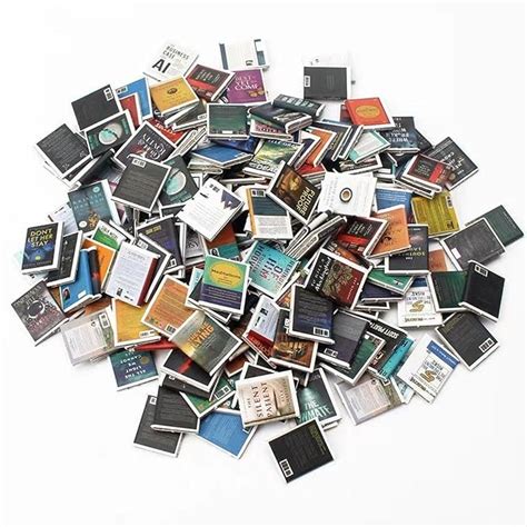 50pcs Miniature Books, Miniature Decorative Items, Miniature Dollhouse ...