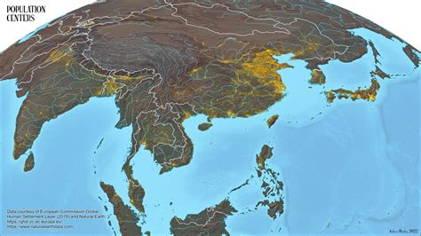 Asia Population Map 的图像结果