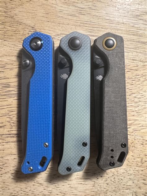 3 versions of Kizer Begleiter with 3 different blade steels. : r/BudgetBlades