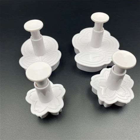 Buy Mix Flower Shapes Plunger Cutter Set of 4 Pieces Online - ALLMYWISH ...
