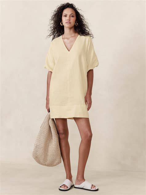 Livia Linen Mini Dress | Banana Republic