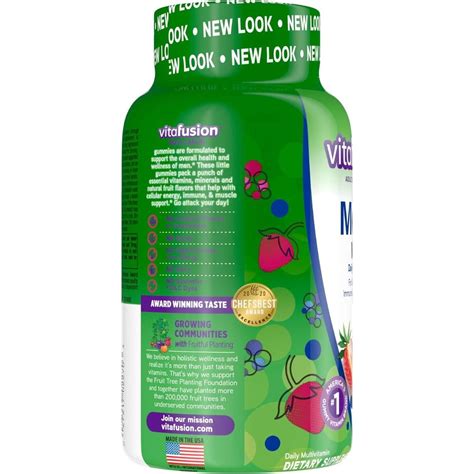 Vitafusion Men's Multivitamin Gummies Berry 150 Ct
