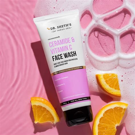 Ceramide & Vitamin C Face Wash - 100g – Dr Sheth's