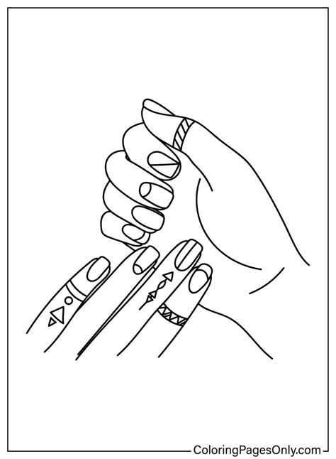 Paint Her Nails Coloring Page at Toni Esser blog