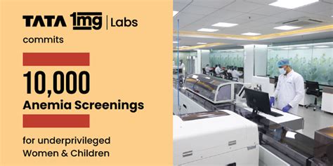 Tata 1mg Labs commits Free Anemia Screenings for 10,000 Women and ...