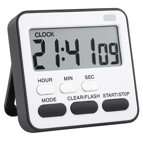 AERYS Digital Kitchen Timer & Stopwatch, Large Countdown Digits, Loud ...