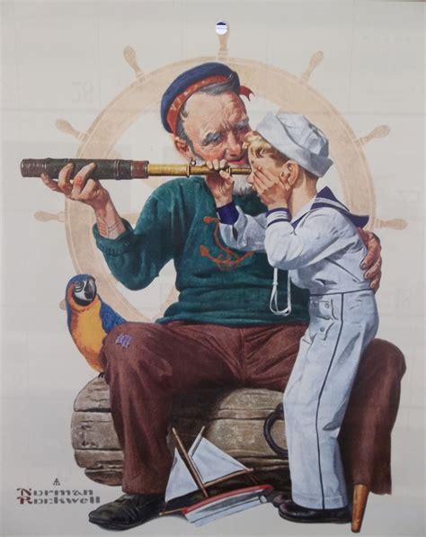 The Sailor - Norman Rockwell - (V) | Norman rockwell art, Norman ...