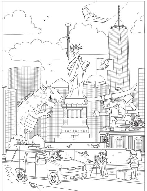 Coloring Page Of New York City