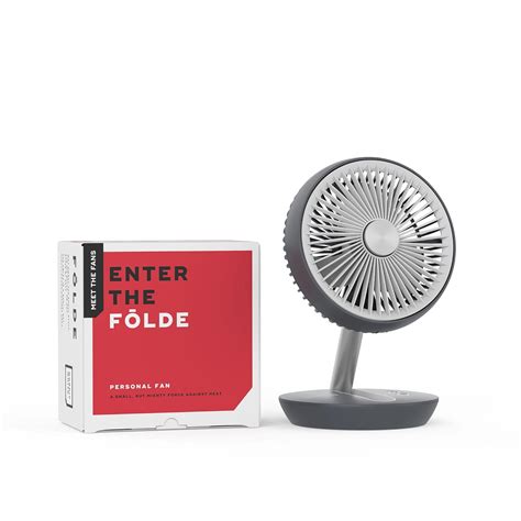 Buy NUUK FOLDE Cordless & Rechargeable 7 Inch Personal Desk Fan ...