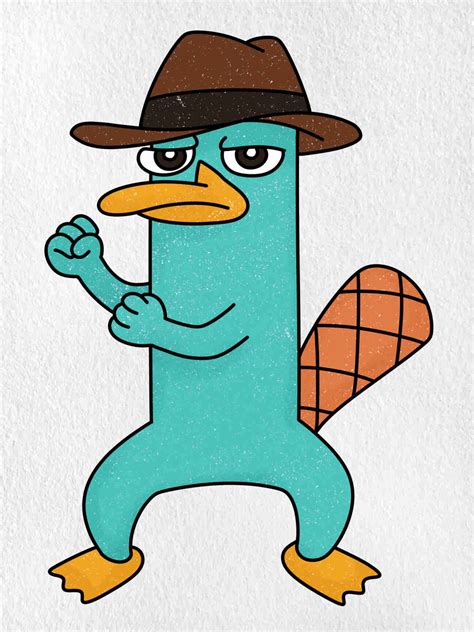 How to Draw Perry the Platypus - HelloArtsy