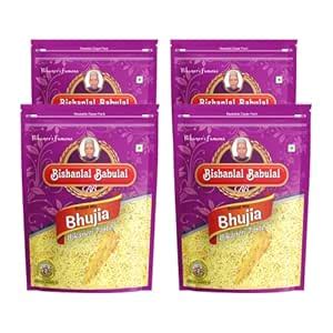 Bishanlal Babulal | Boondi Mix Bhujia | 1.6Kg (Pack of 4, 400Gm x 4 ...