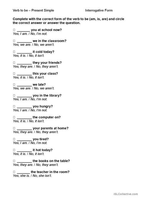 Image result for To Be Interrogative Form