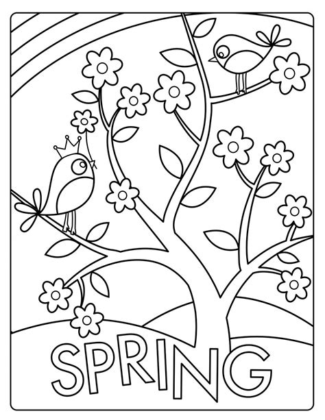 Coloring Pages For Spring Printable
