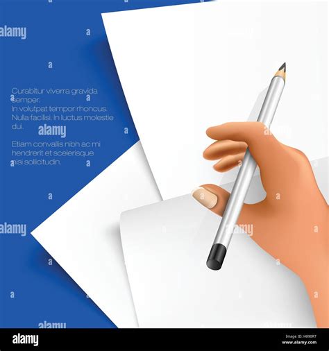 stack of papers with writing hand Stock Vector Image & Art - Alamy