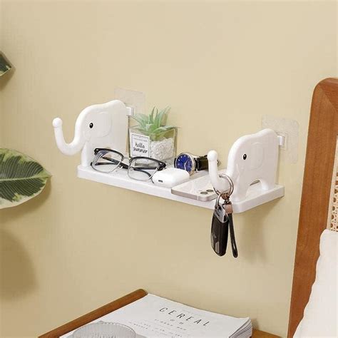 Elephant Shape Self Floating Wall Shelf (Pack of 2) – shophina