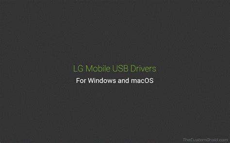 Image result for LG USB Driver Installation
