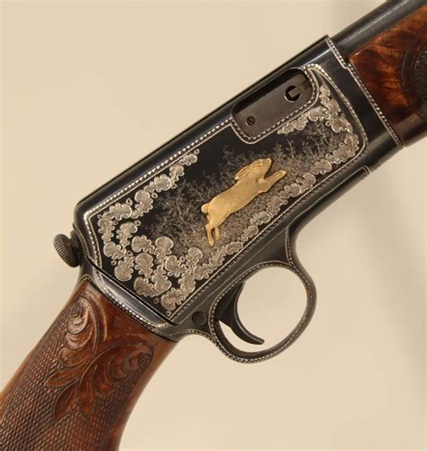 Lot - A custom engraved Winchester Model 63 semi-auto. rifle,