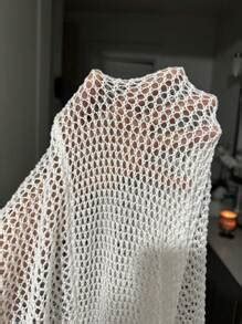 SHEIN Swim Curve Women Hollow-Out Knitted Low Cut Sexy Backless Side ...