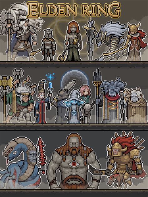 Elden ring pixel art! : r/Eldenring