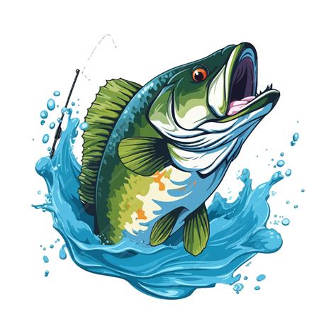 Premium Vector | Professional bass fish clipart
