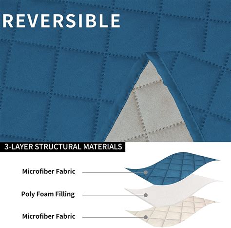 Buy JIUJIANG Loveseat Recliner Cover with Console, Reversible Couch ...