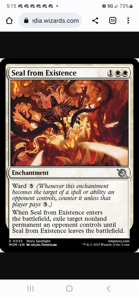 Seal of Existence vs Borrowed Time. : r/MagicArena