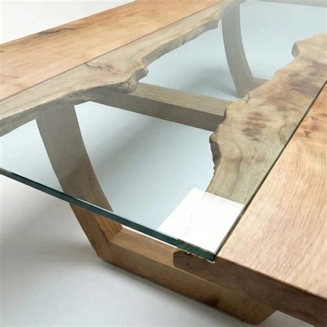 Nolan Solid Wood Glass Top Dining Table with Bench – Induscraft