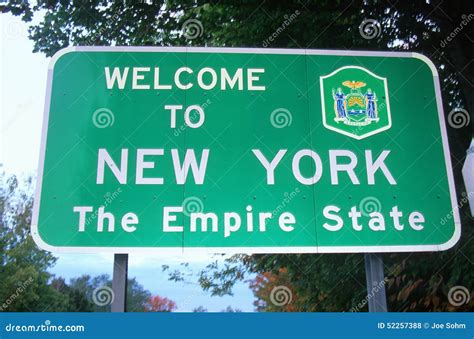 New York Welcome Sign