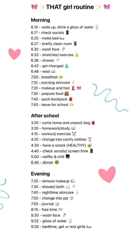 That girl routine #morningroutine #thatgirl #school in 2025 | School ...